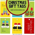 printable Christmas tags pinterest image
