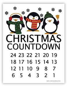 12 Christmas Countdown Calendars (Free PDF Printables) - Simply Love ...