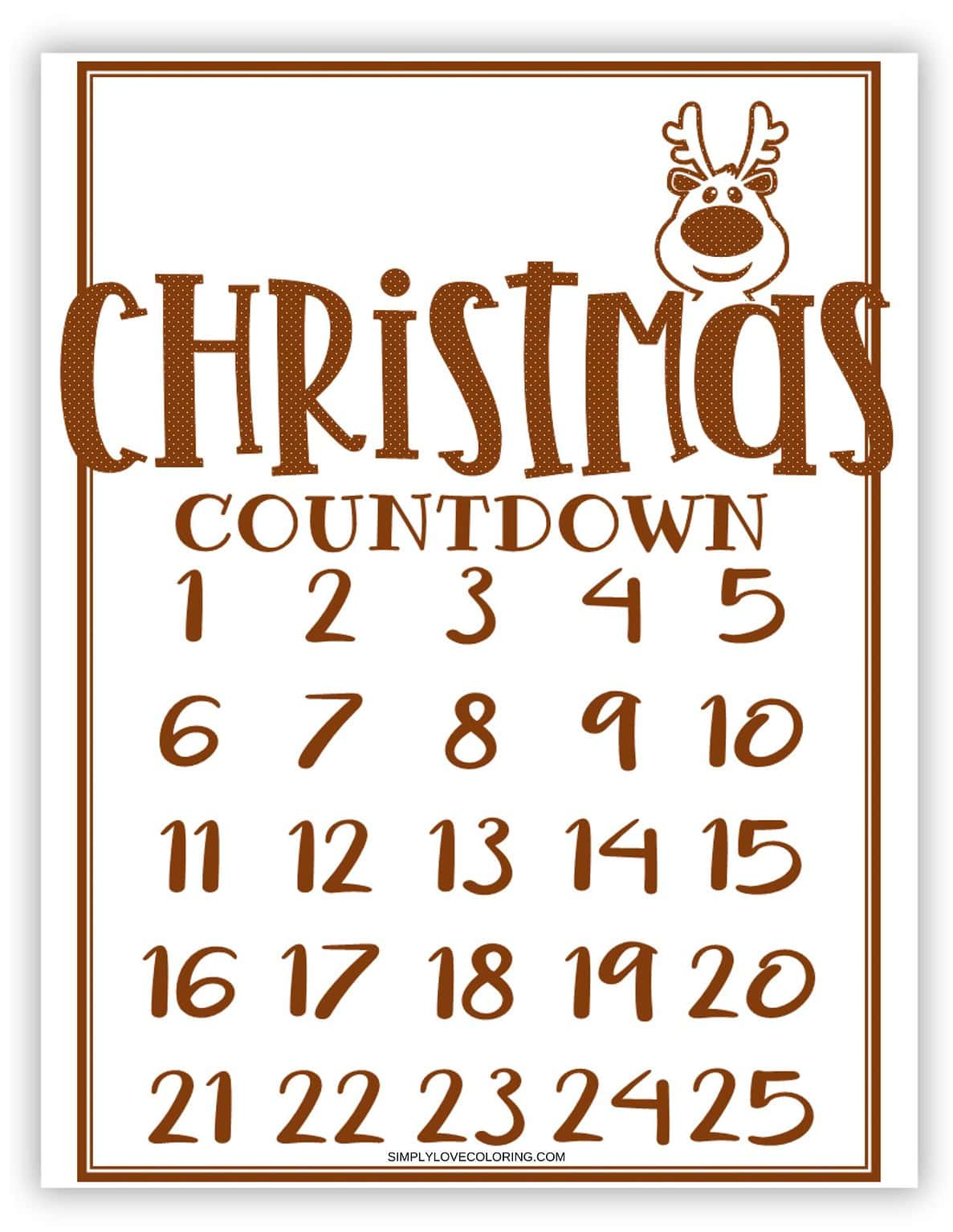 12 Christmas Countdown Calendars (Free PDF Printables) - Simply Love ...
