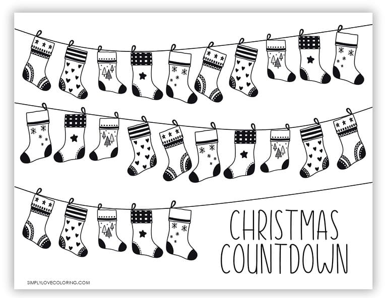 12 Christmas Countdown Calendars (Free PDF Printables) - Simply Love ...