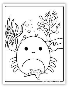 68 Squishmallow Coloring Pages (Free PDF Printables) - Simply Love Coloring