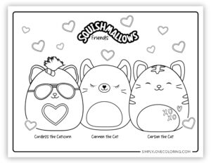 21 Squishmallow Friends Coloring Pages (Free PDF Printables) - Simply ...