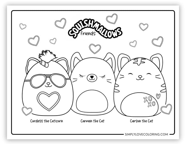 21 Squishmallow Friends Coloring Pages (Free PDF Printables) - Simply ...