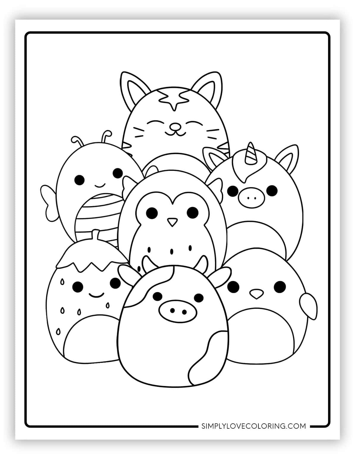 21 Squishmallow Friends Coloring Pages (Free PDF Printables) - Simply ...