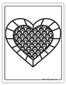 35 Heart Coloring Pages (Free PDF Printables) - Simply Love Coloring