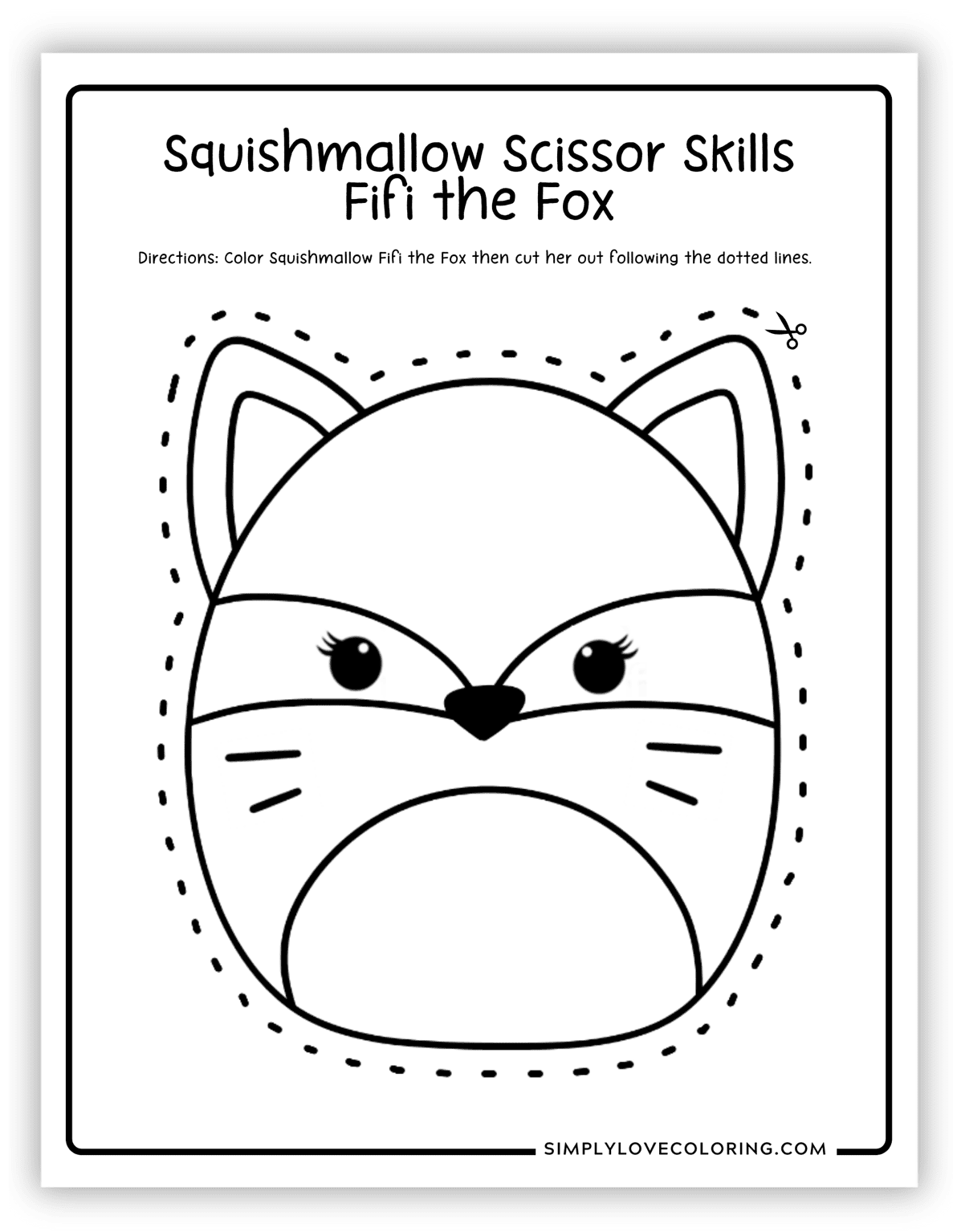 62 Fun Squishmallow Scissor Skills Activity Pages (Free PDF Printables ...