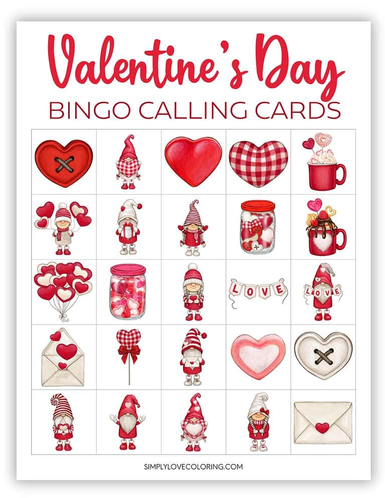 Printable Valentine Bingo Cards (Free PDF Printables) - Simply Love ...