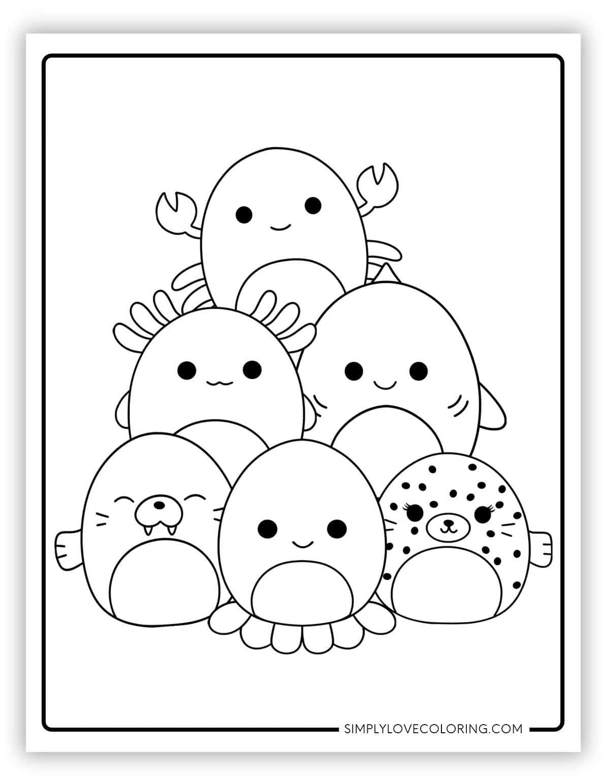 21 Squishmallow Friends Coloring Pages (Free PDF Printables) - Simply ...