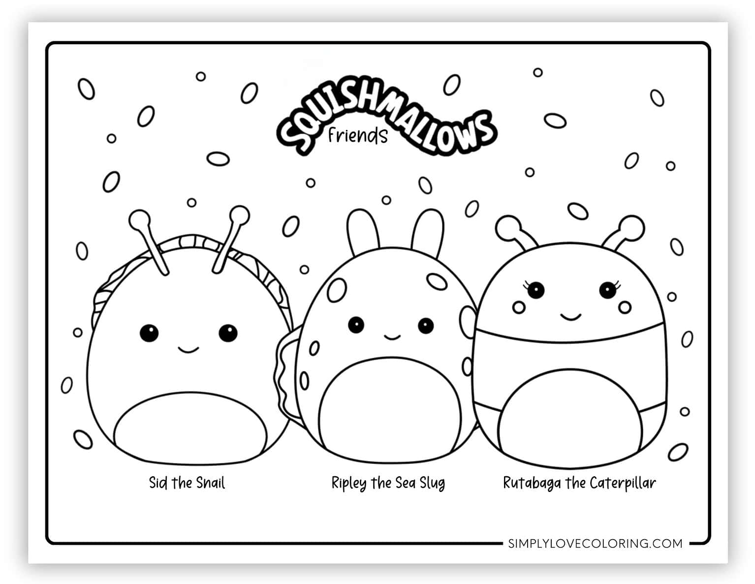 21 Squishmallow Friends Coloring Pages (Free PDF Printables) - Simply ...