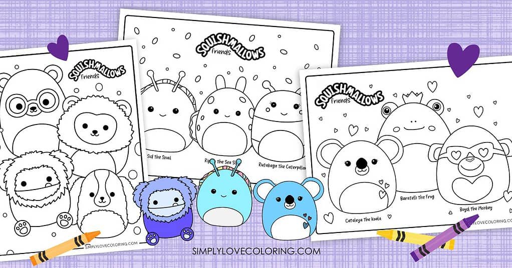 21 Squishmallow Friends Coloring Pages (Free PDF Printables) - Simply ...