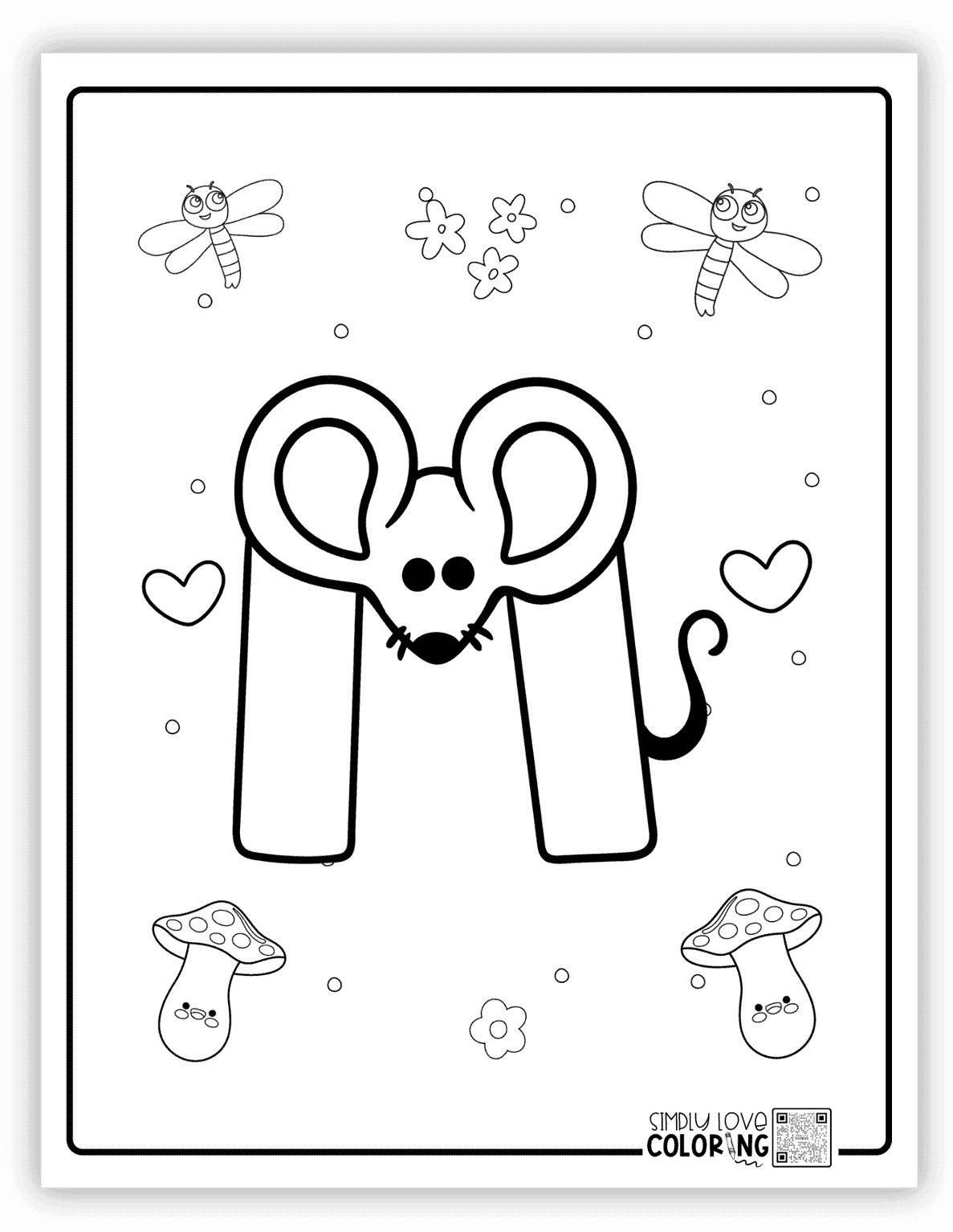 Animal Shaped Alphabet Coloring Pages (Free PDF Printables) - Simply ...