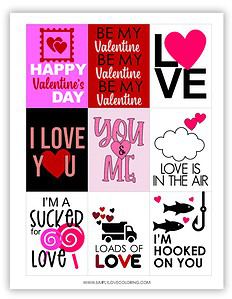 78 Valentine's Day Printable Cards (Free PDF Printables) - Simply Love ...