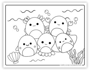 21 Squishmallow Friends Coloring Pages (Free PDF Printables) - Simply ...