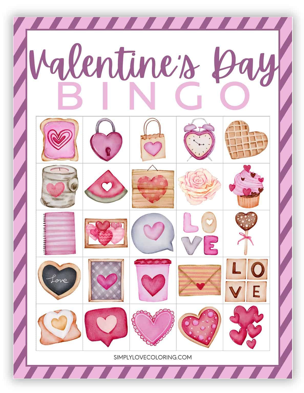 Printable Valentine Bingo Cards (Free PDF Printables) - Simply Love ...