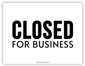 Closed Sign Printable (Free PDF Download) - Simply Love Coloring