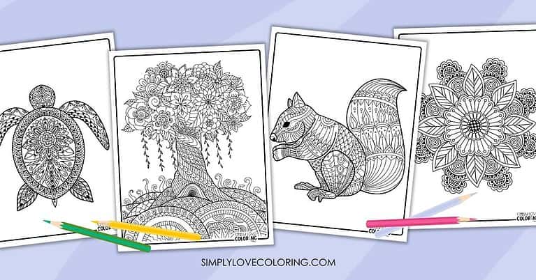 28 Coloring Pages for Adults (Free PDF Printables) - Simply Love Coloring
