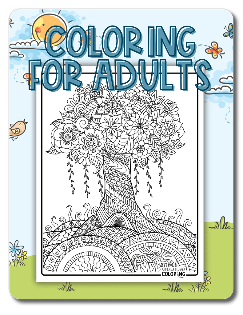coloring for adults category image