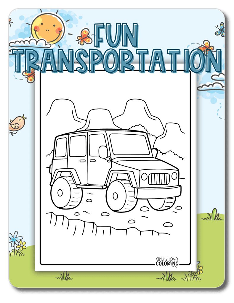 tranportation coloring pages category image