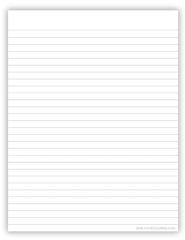 Printable Wide Ruled Paper Free - Gray Line Printable Wide Ruled Paper 768x994 