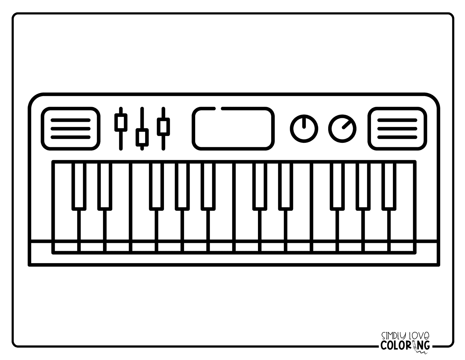 Beautiful Music Coloring Pages (Free PDF Printables) - Simply Love Coloring