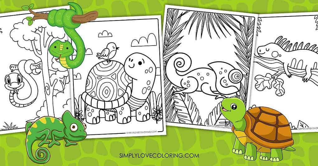 54 Reptile Coloring Pages (Free PDF Printables) - Simply Love Coloring