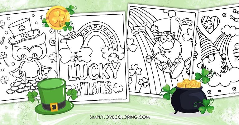 37 St. Patrick's Day Coloring Pages (Free PDF Printables) - Simply Love