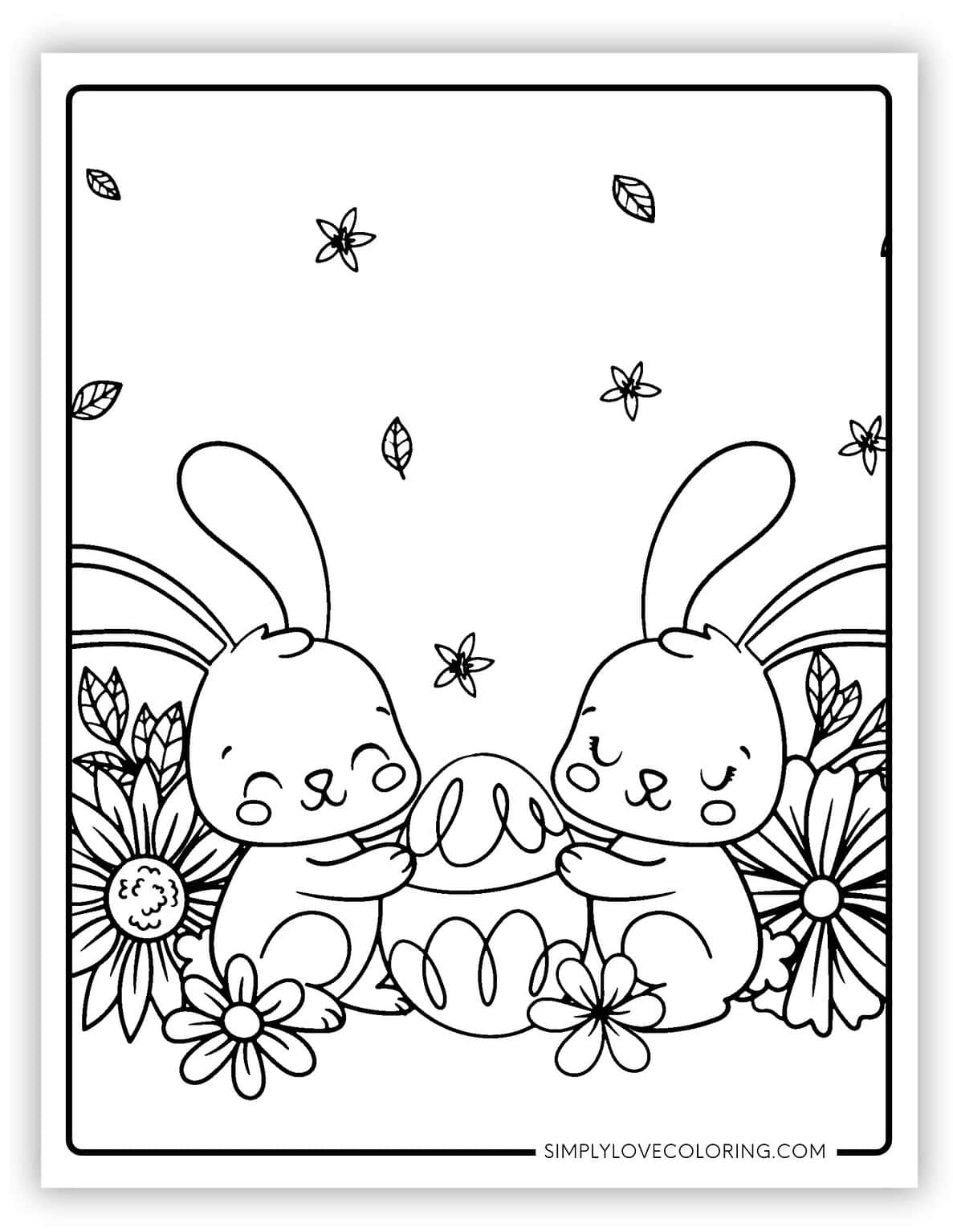 31 Easter Bunny Coloring Pages Free Pdf Printables Simply Love Coloring