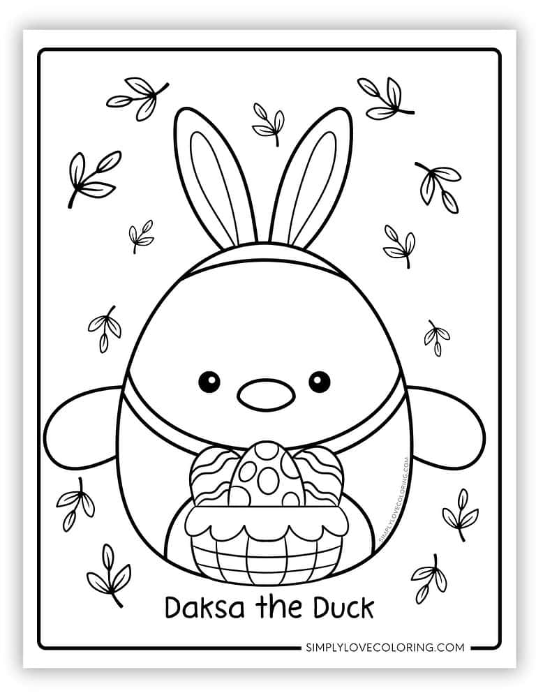 27 Easter Squishmallow Coloring Pages (Free PDF Printables) - Simply ...