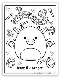27 Easter Squishmallow Coloring Pages (Free PDF Printables) - Simply Love Coloring