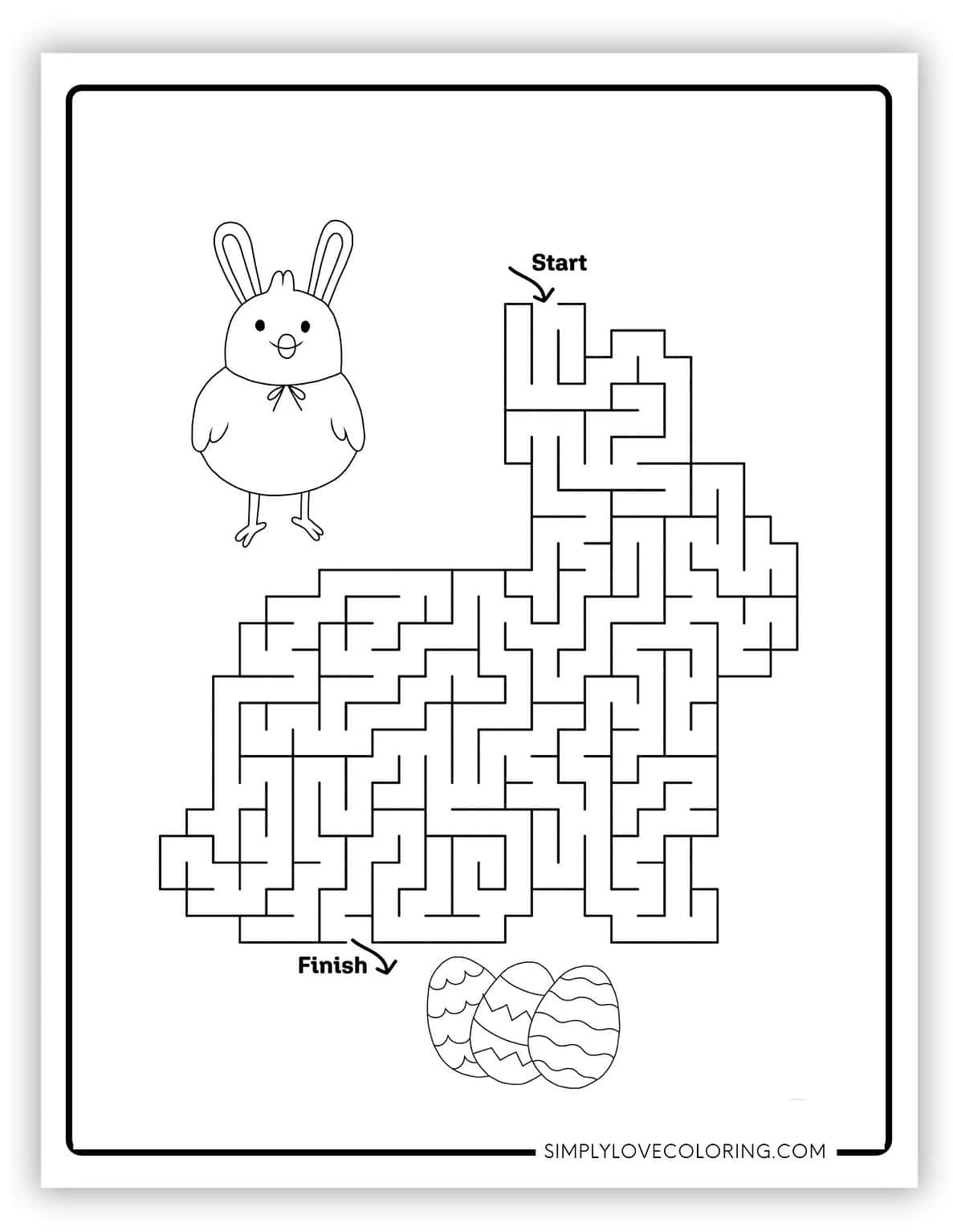 17 Easter Mazes Free PDF Printables - Easter Mazes 8 1187x1536 