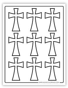 32 Easter Cross Template Printables (Free PDF Downloads) - Simply Love ...