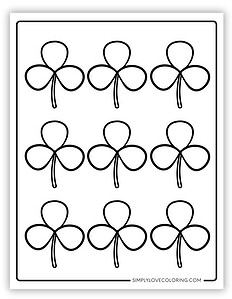 96 Shamrock Template Printables (Free PDF Downloads) - Simply Love Coloring