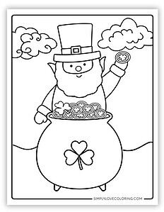 20 Pot of Gold Coloring Pages (Free PDF Printables) - Simply Love Coloring