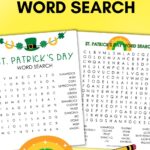 st patricks day word search pinterest image