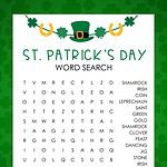 st patricks day word search pinterest image