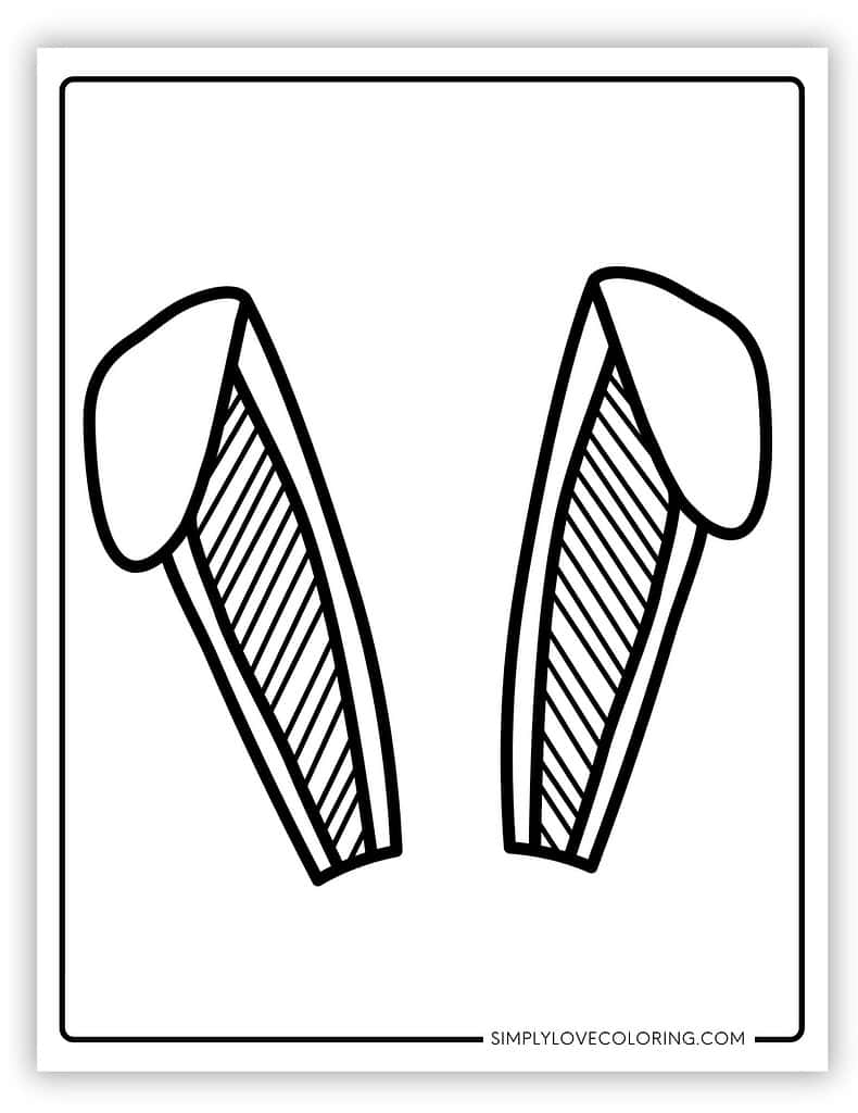 Printable Easter bunny ears 