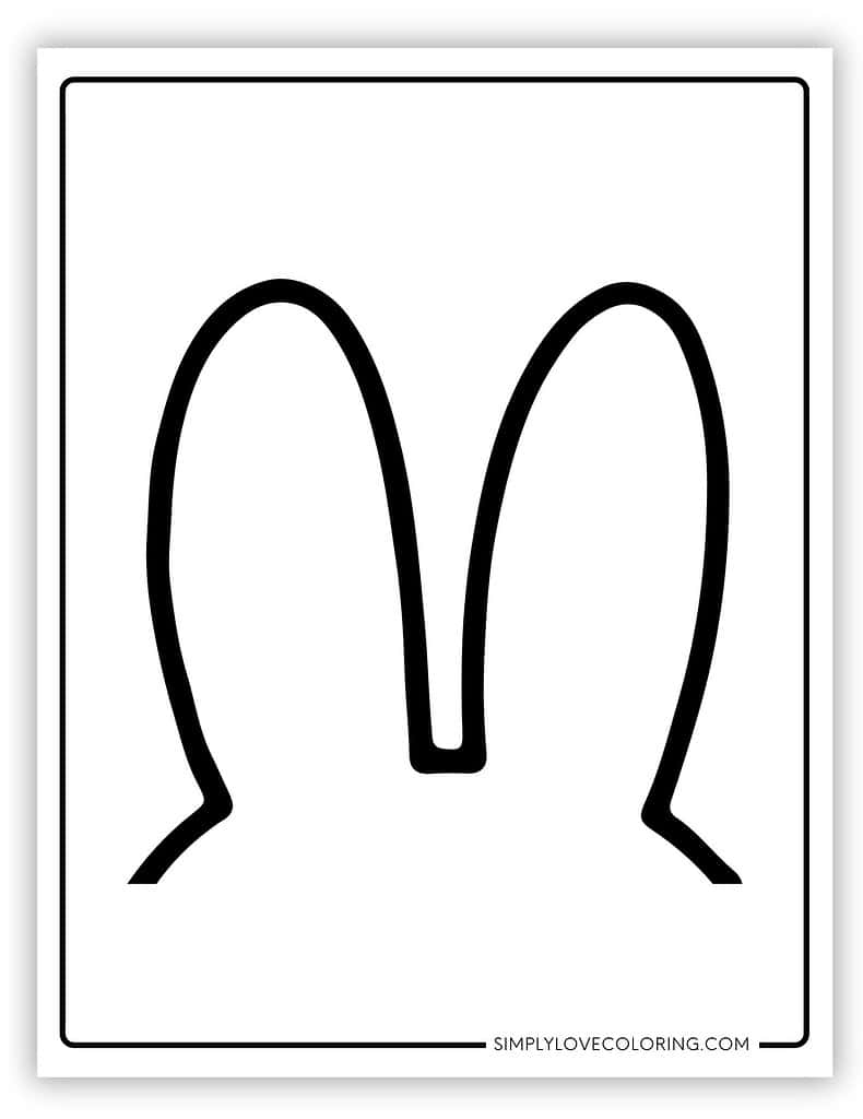 Printable Easter bunny ears 