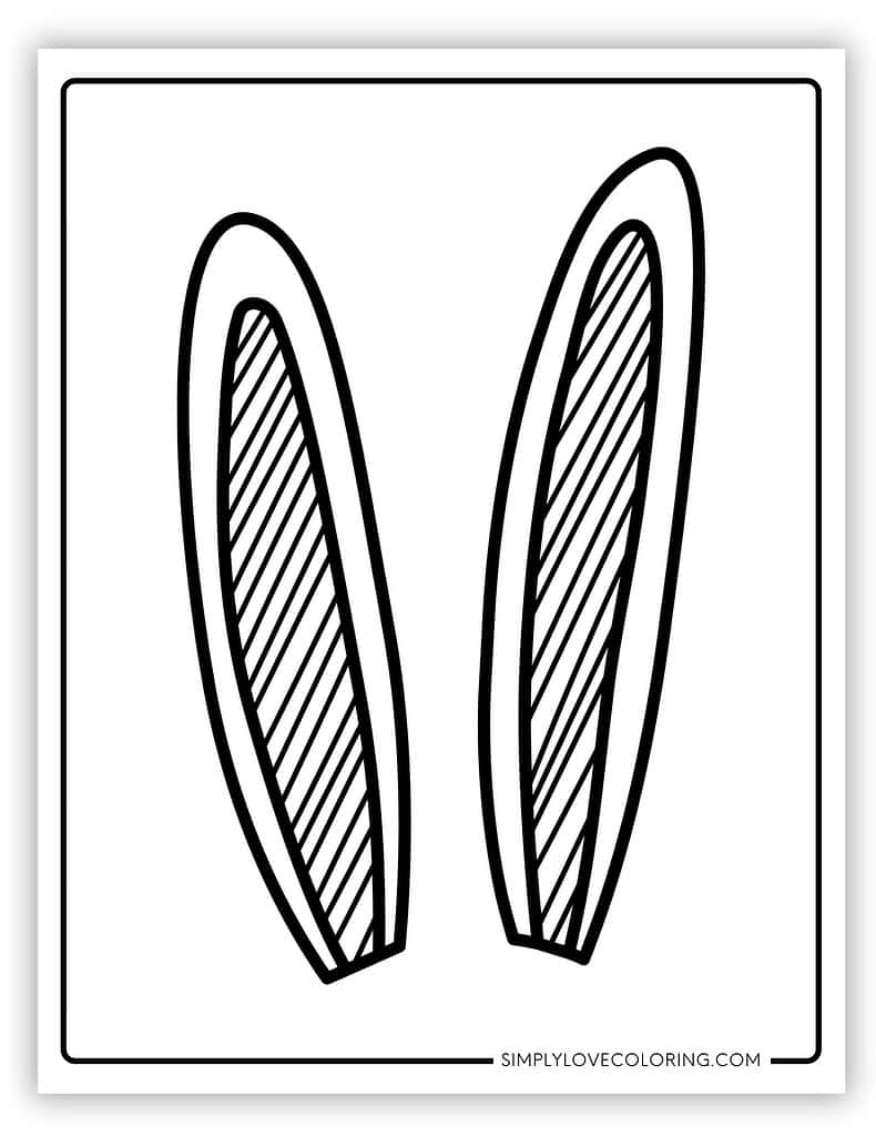 Printable Easter bunny ears