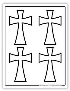 32 Easter Cross Template Printables (Free PDF Downloads) - Simply Love ...