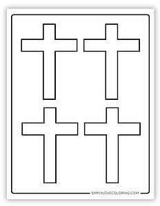 32 Easter Cross Template Printables (Free PDF Downloads) - Simply Love ...