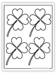 96 Shamrock Template Printables (Free PDF Downloads) - Simply Love Coloring