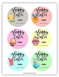 154 Printable Easter Basket Tags (Free PDF Printables) - Simply Love ...