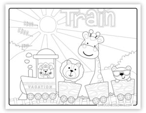Train Coloring Pages (Free PDF Printables) - Simply Love Coloring