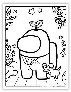 Among Us Coloring Pages (Free PDF Printables) - Simply Love Coloring
