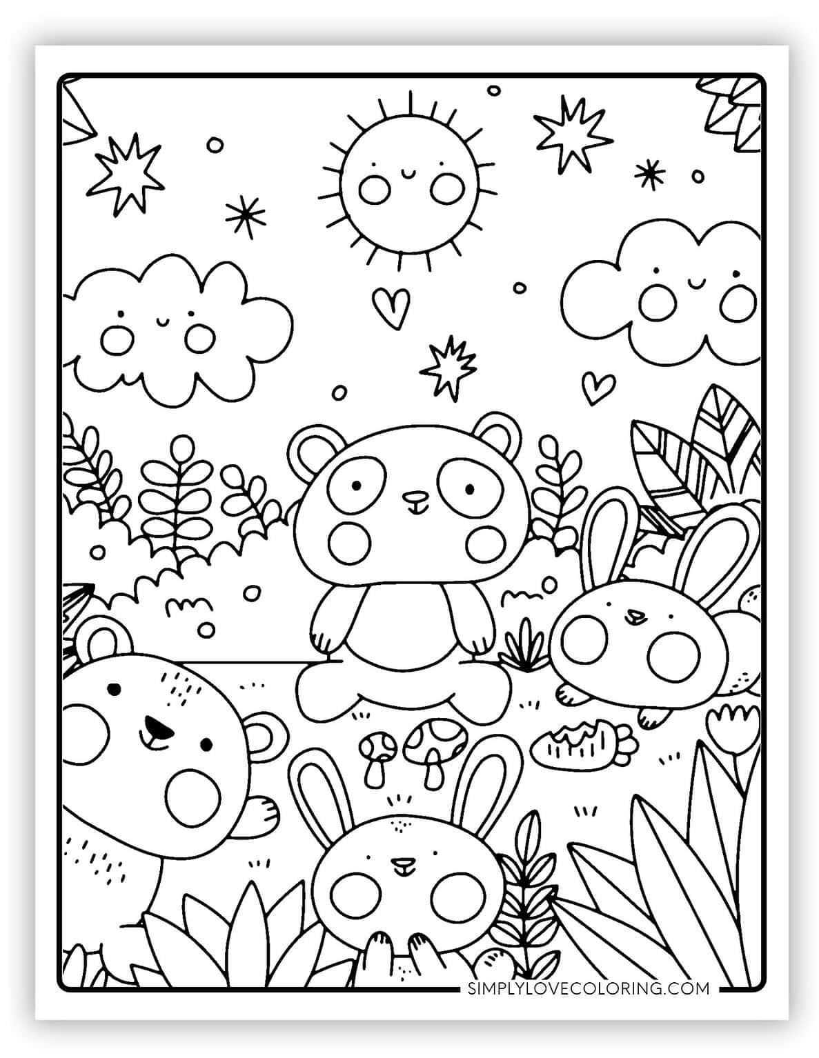 42 Cute Coloring Pages (Free PDF Printables) - Simply Love Coloring
