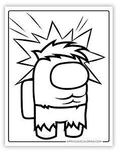 Among Us Coloring Pages (Free PDF Printables) - Simply Love Coloring