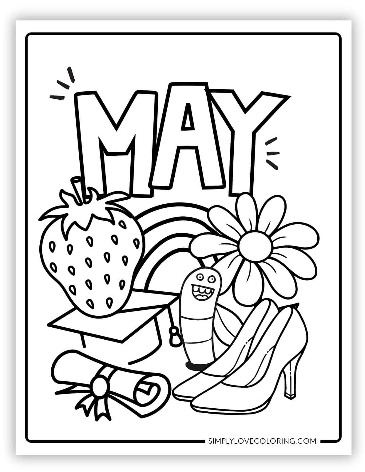 May Coloring Pages Free PDF Printables - May Coloring Pages 2 1187x1536 