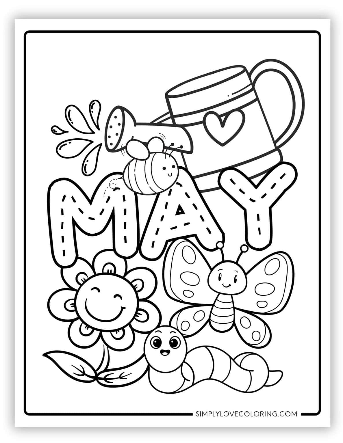May Coloring Pages Free PDF Printables - May Coloring Pages 4 1187x1536
