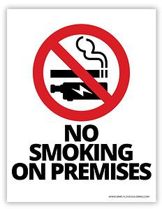 No Smoking Sign Printable (Free PDF Downloads) - Simply Love Coloring