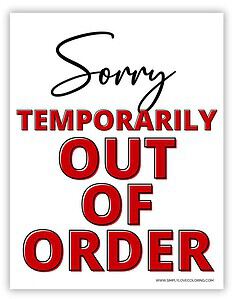Out of Order Sign Printable (Free PDF Downloads) - Simply Love Coloring